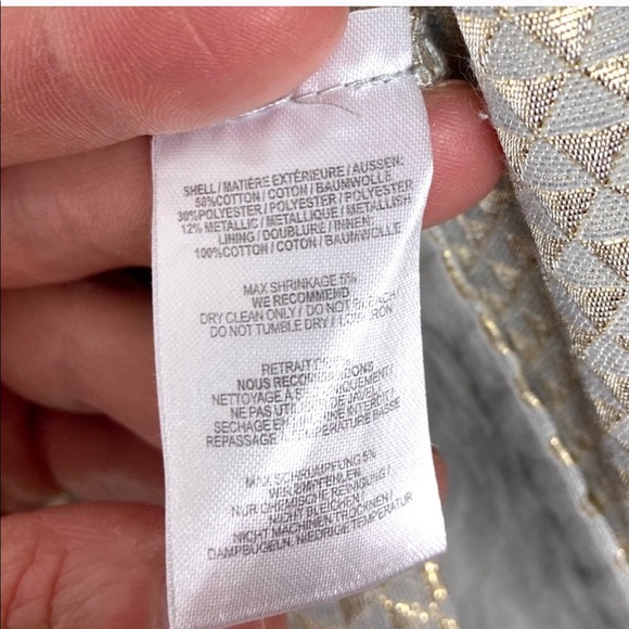 2/$50 Ganni Cressida Gold Skirt Anthropologie M - Picture 7 of 7